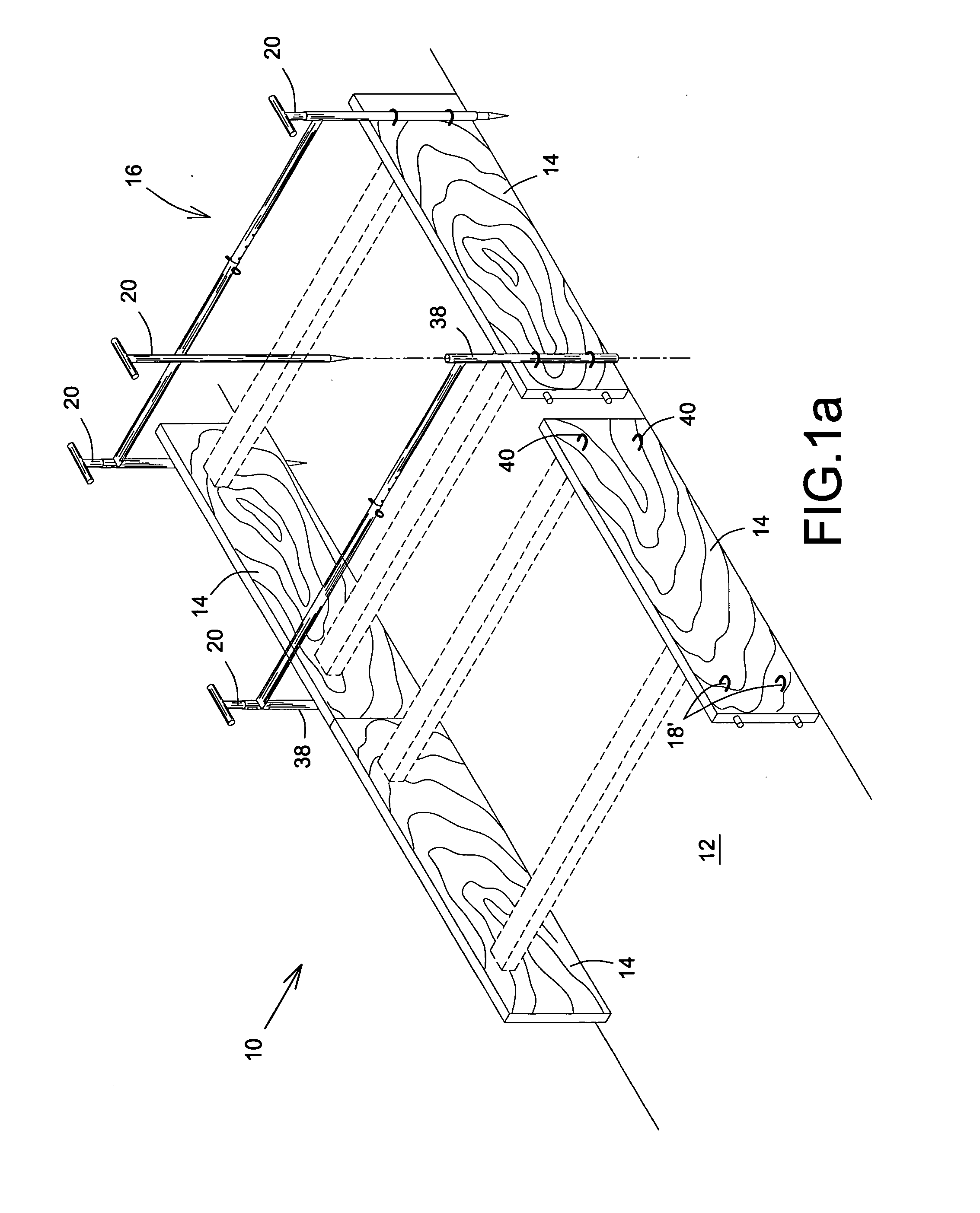 Brace, system and method for forming cementitious structures on a ground surface