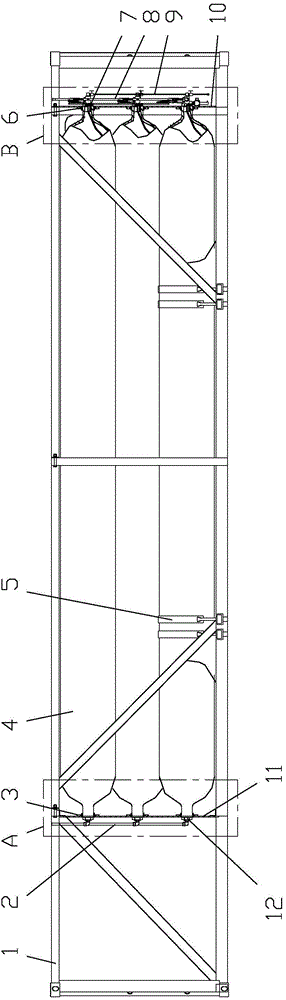 720 pipe bundle type container with seven pipes