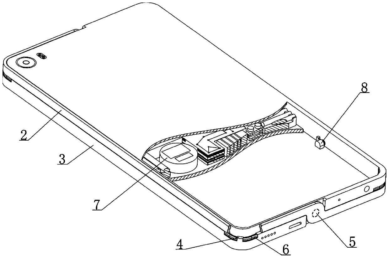 Smart phone with anti-falling function