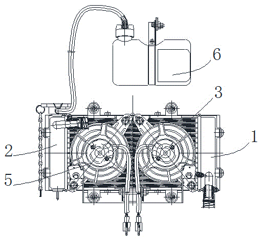 Radiator structure of motorcycle