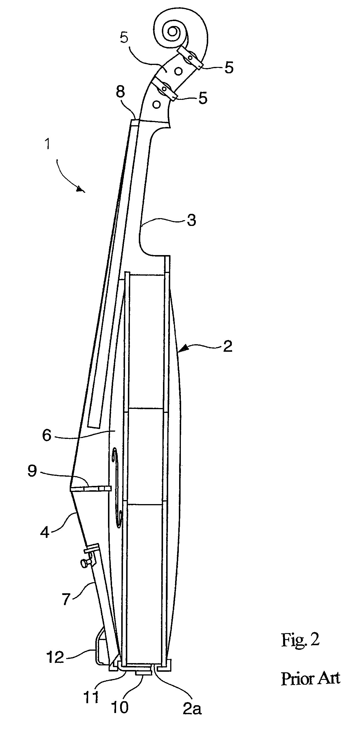 Stringed musical instrument and structure of tailpiece unit used therein