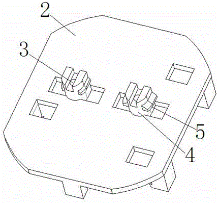 Structure for fixing plastic part and aluminum basal plate of LED drive