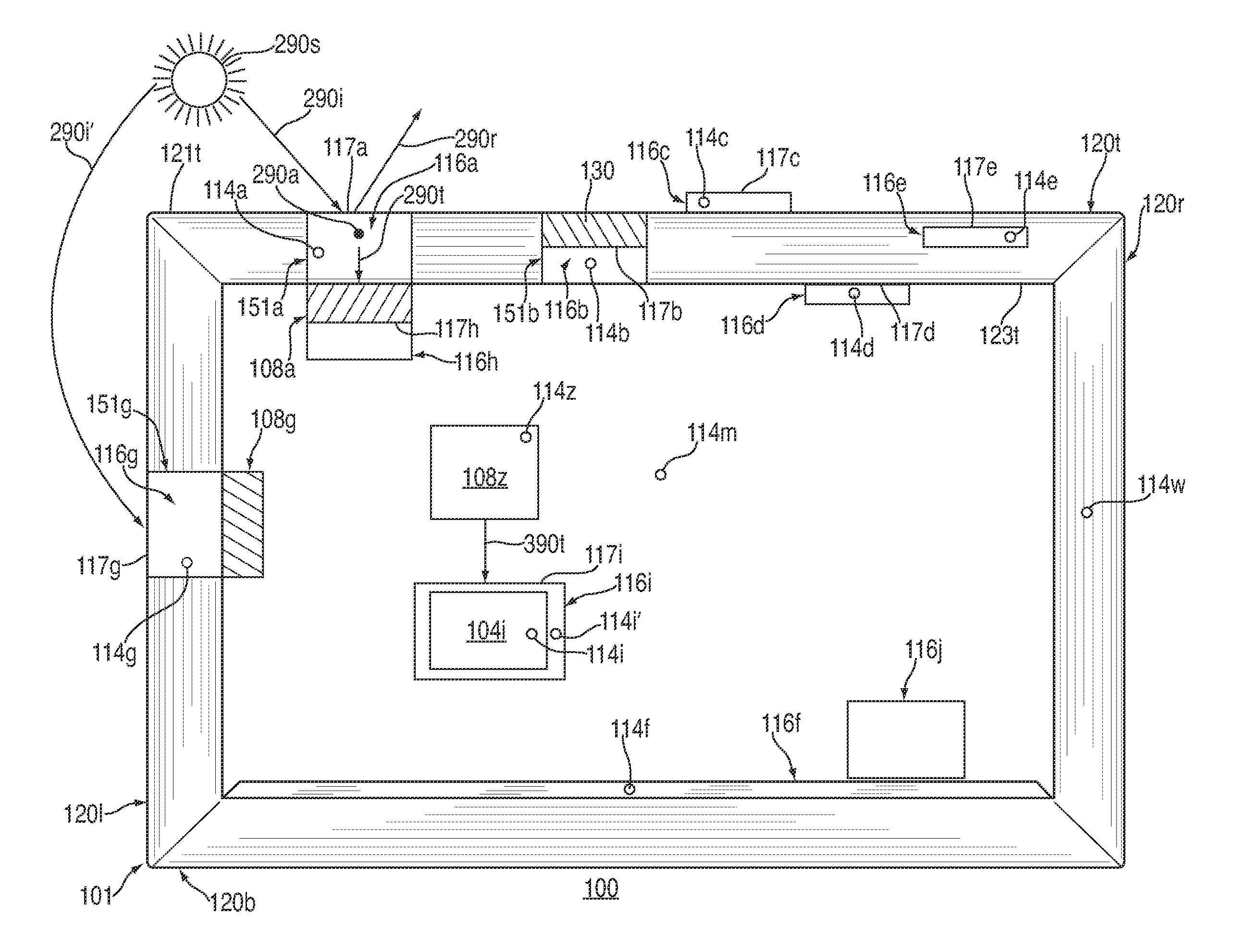 Systems, methods, and computer-readable media for thermally managing electronic devices using dynamic optical components