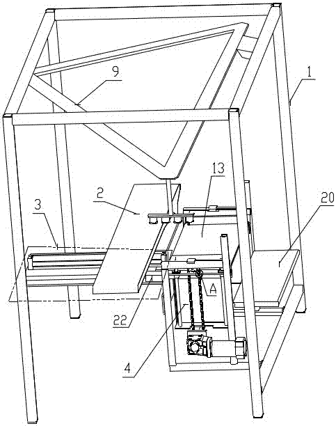 A special-shaped cigarette palletizing device and palletizing method