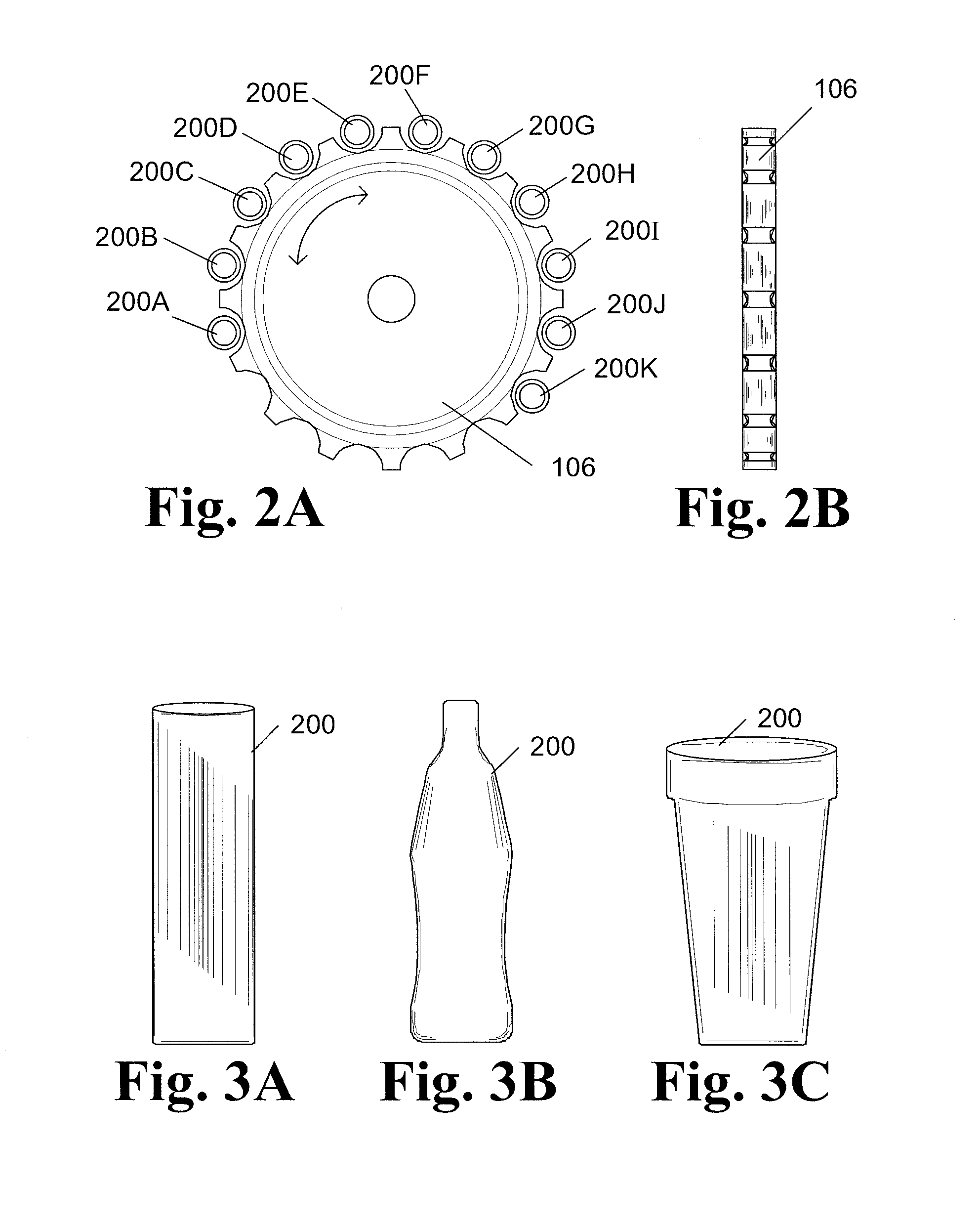 Method of configuring a production line to mass customize shaped vessels