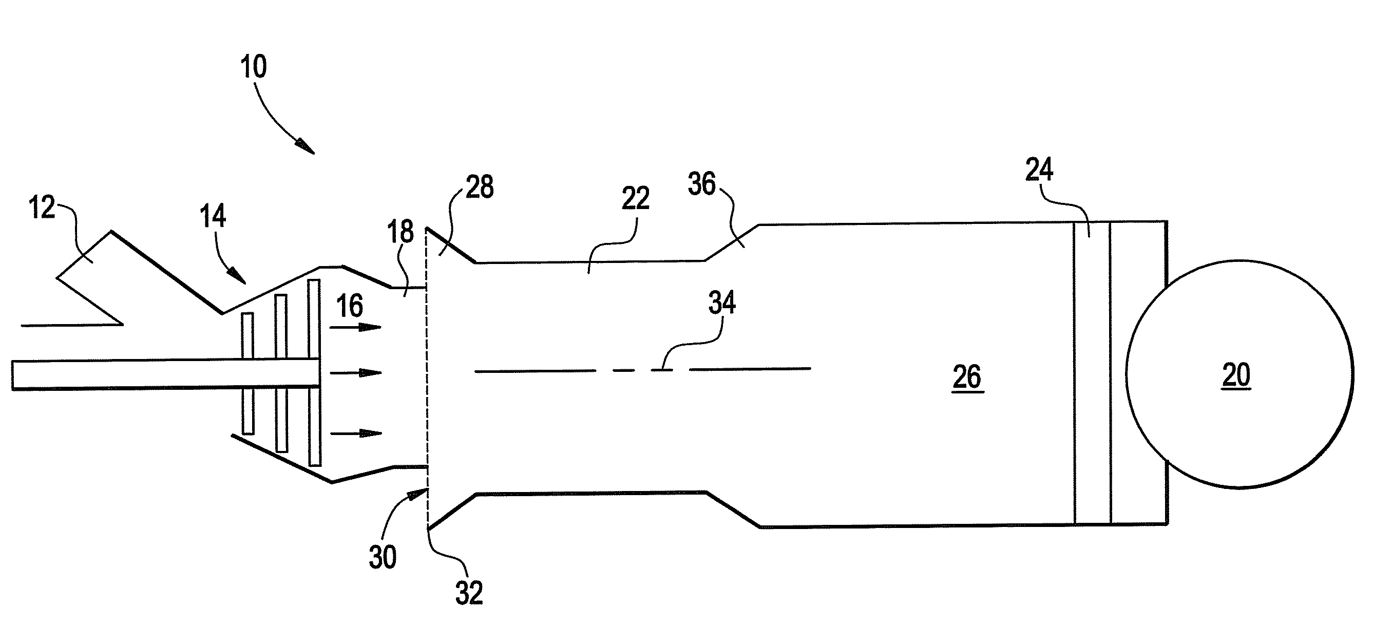Apparatus and method for cooling turbomachine exhaust gas