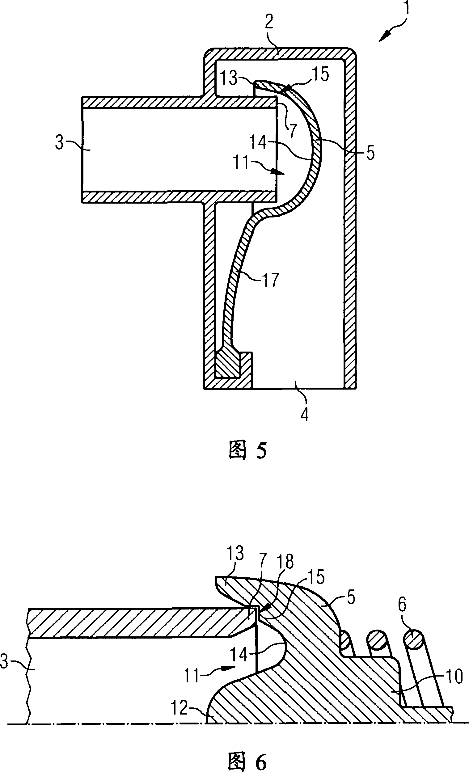 Valve for use in a fuel line of a motor vehicle