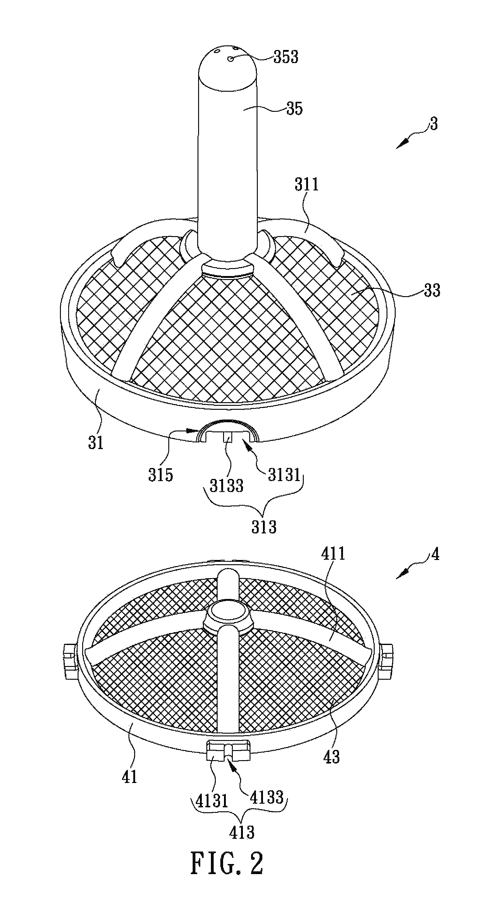 Fine filter structure