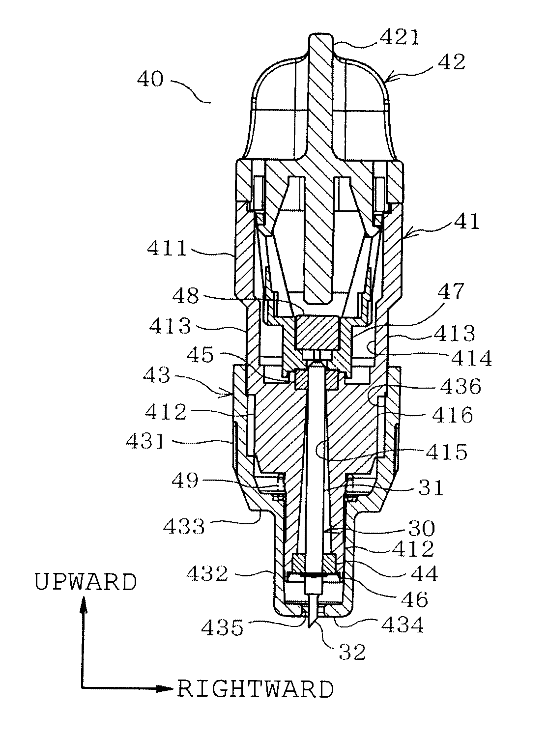 Cutter cartridge device, adjusting jig and cutting apparatus