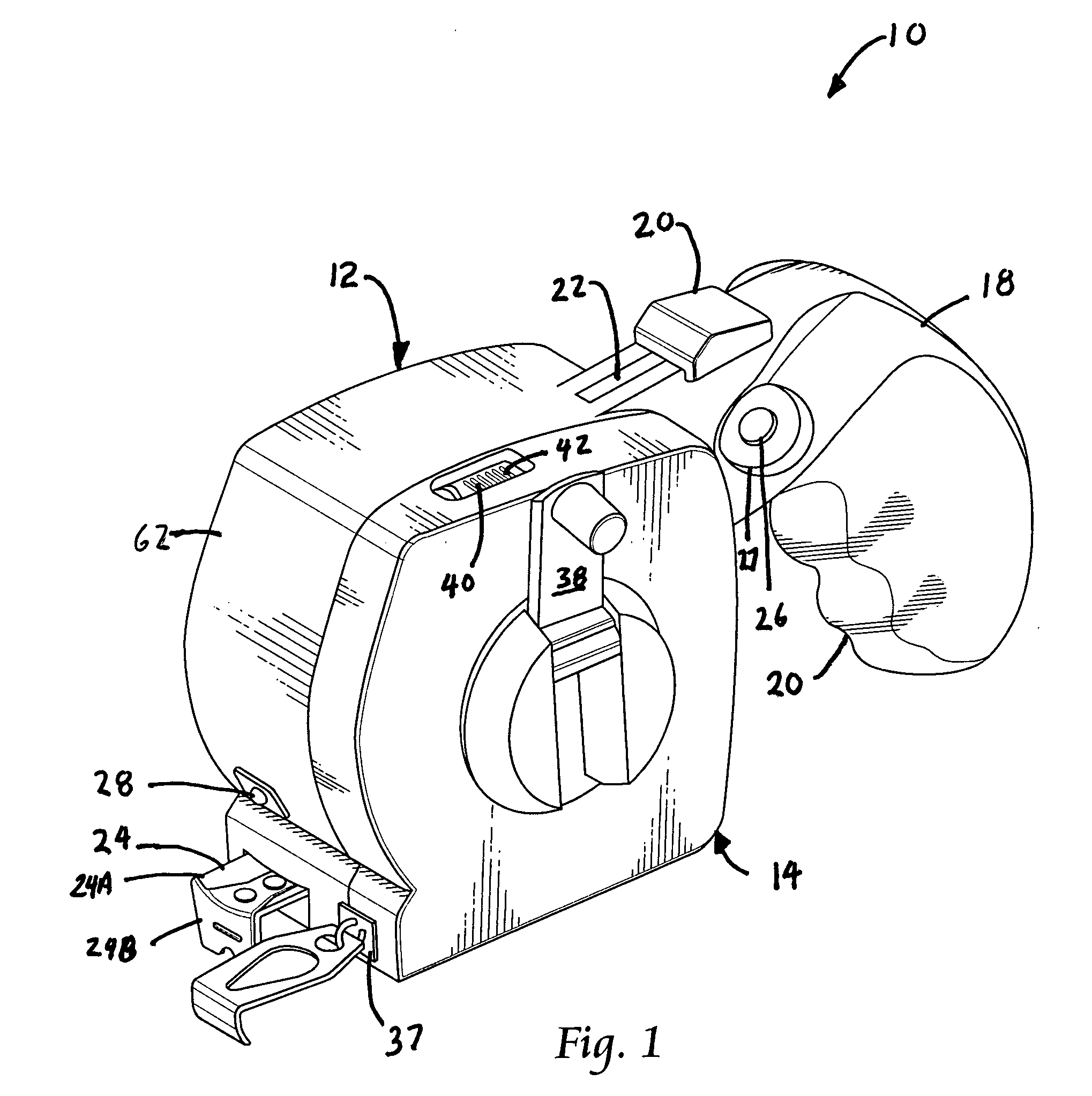 Tape measure having a handle and a removable chalk line marker and method therefor