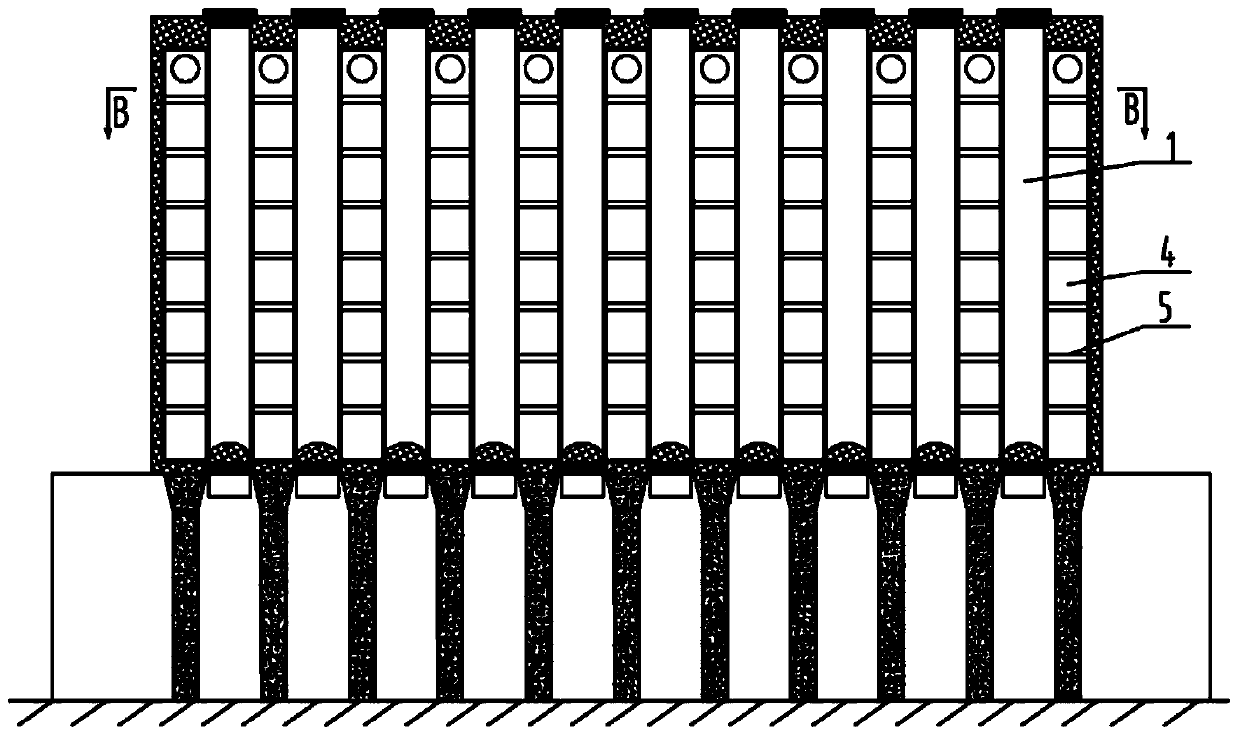 Transverse continuous heating system of coke oven