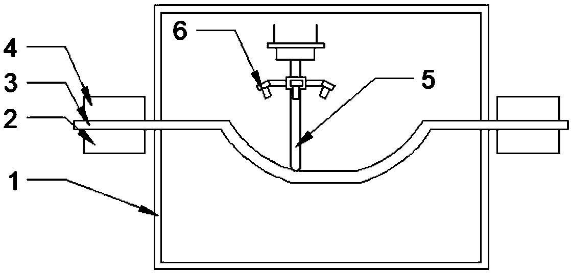 Flexible forming device and forming method of amorphous alloy skull repairing body