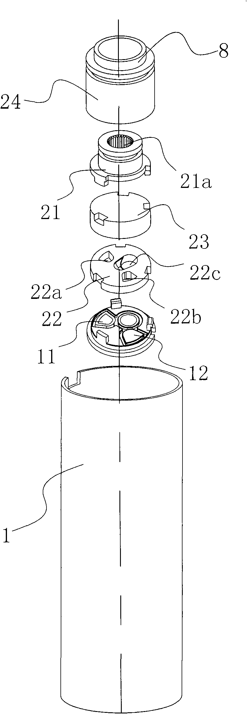 Constant-temperature water discharge device