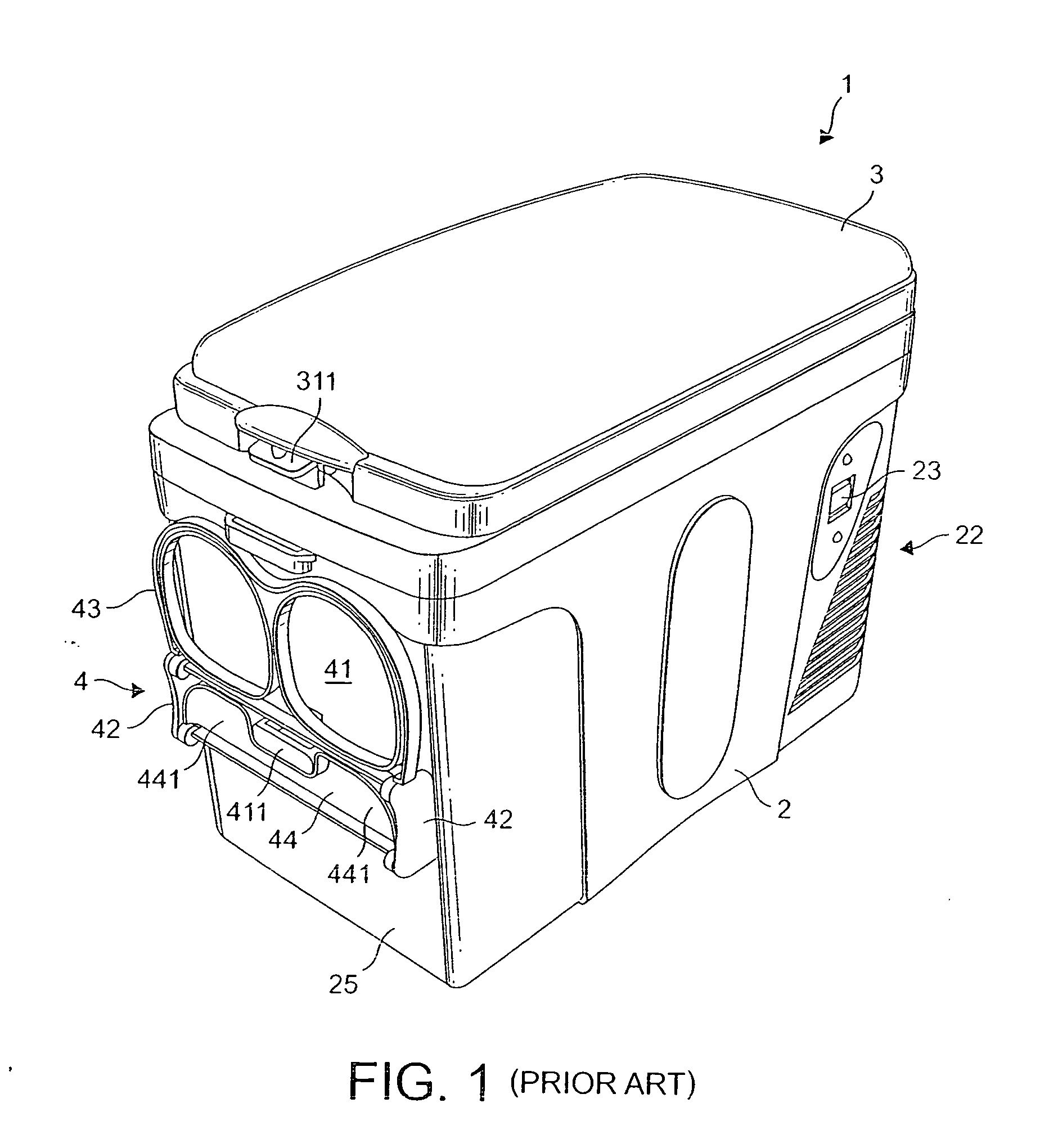 Drink-Item holding apparatus and a portable cooler box incorporating the same