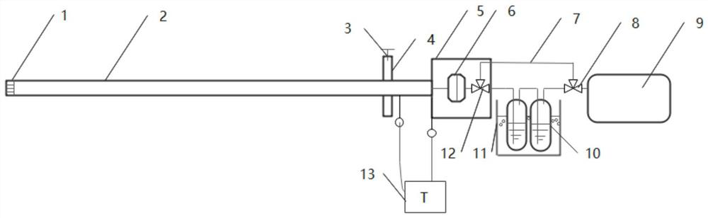 Device and method for sampling hydrogen chloride in flue gas of coal-fired unit