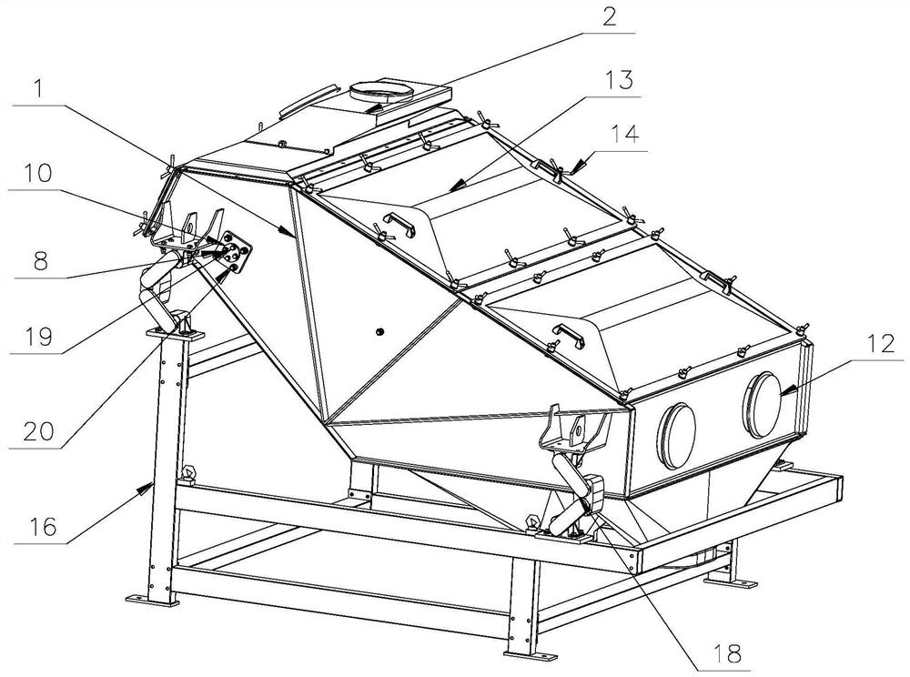 A vibrating grading sieve