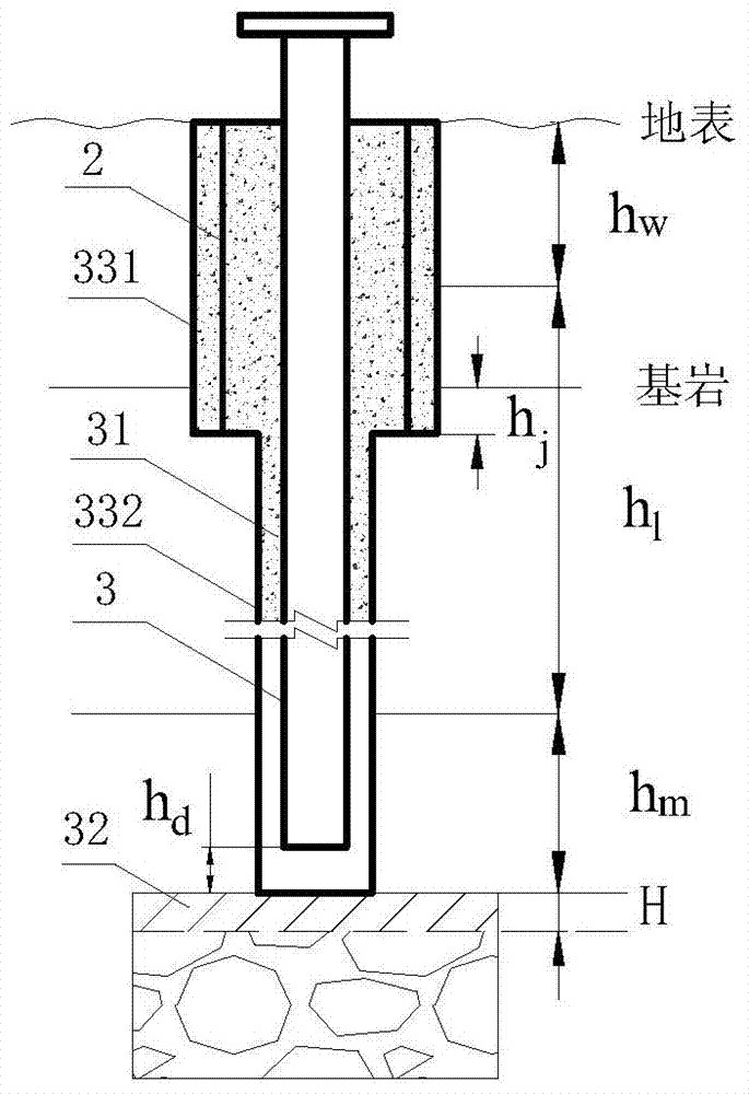 A combined regional grouting method for up and down wells