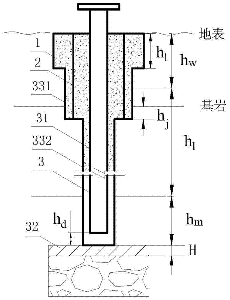 A combined regional grouting method for up and down wells