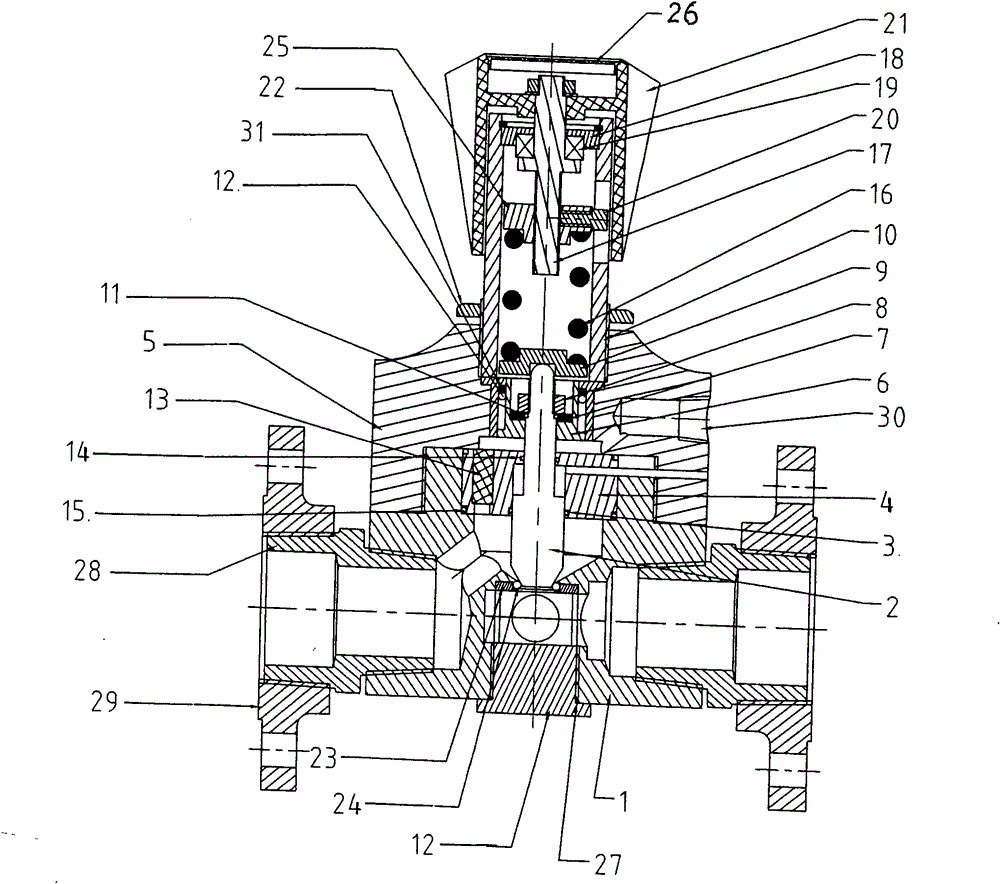 Anti-sediment backwashing back pressure valve