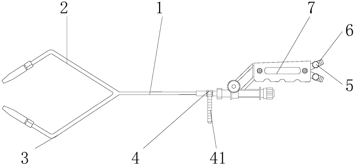 Baking torch device of ship steel structure