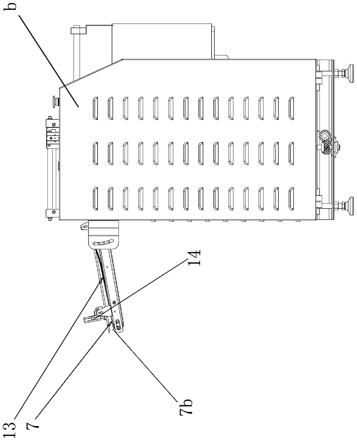 Mechanism capable of automatically feeding paper into paper box