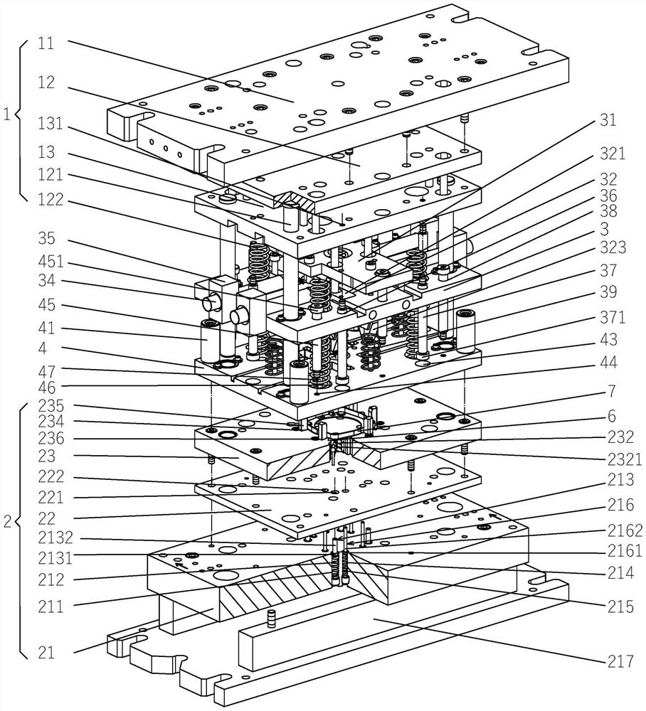 Automatic rivet feeding die mechanism