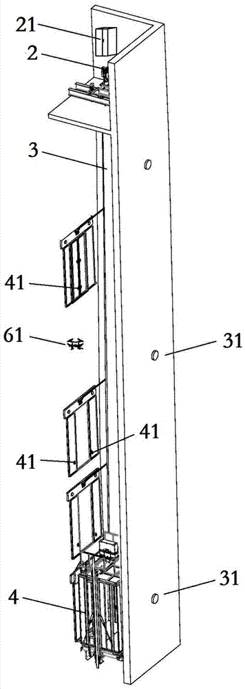Energy-saving system for fire disaster rescue and daily use of elevator and system using method
