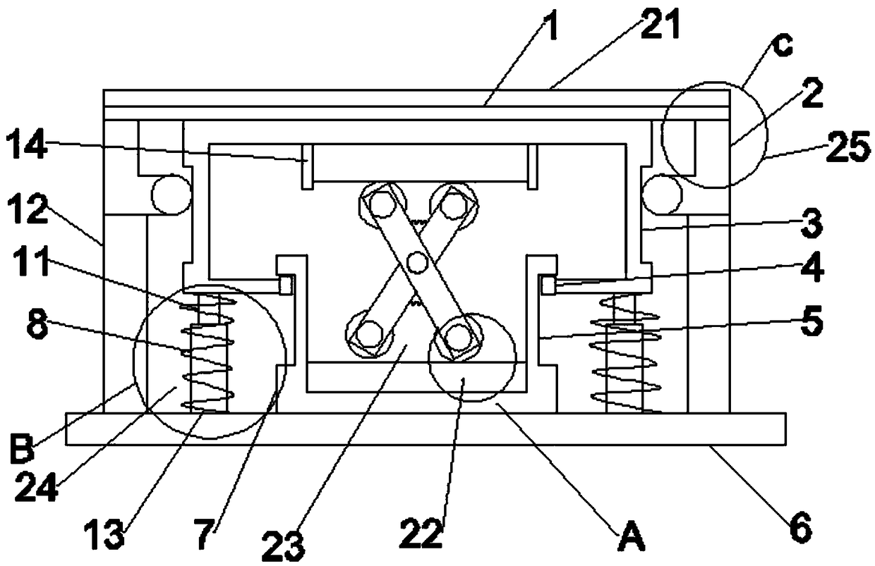 Shock absorption device for mechanical equipment