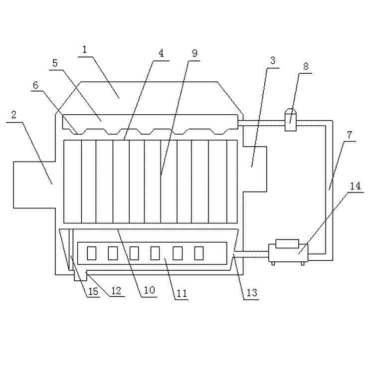 Gas dust-removing device