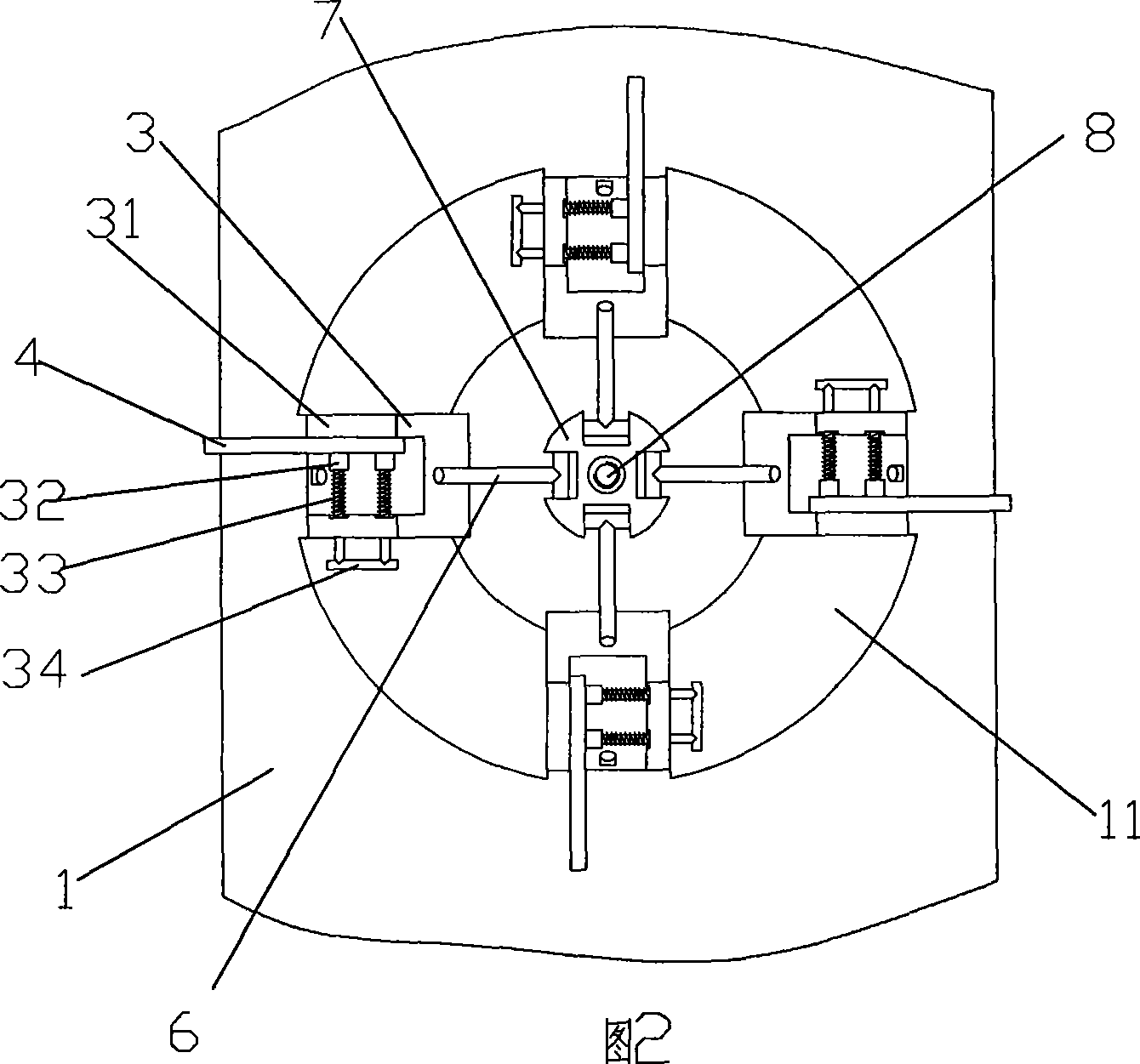 Turbine blade CT detection device and detection method