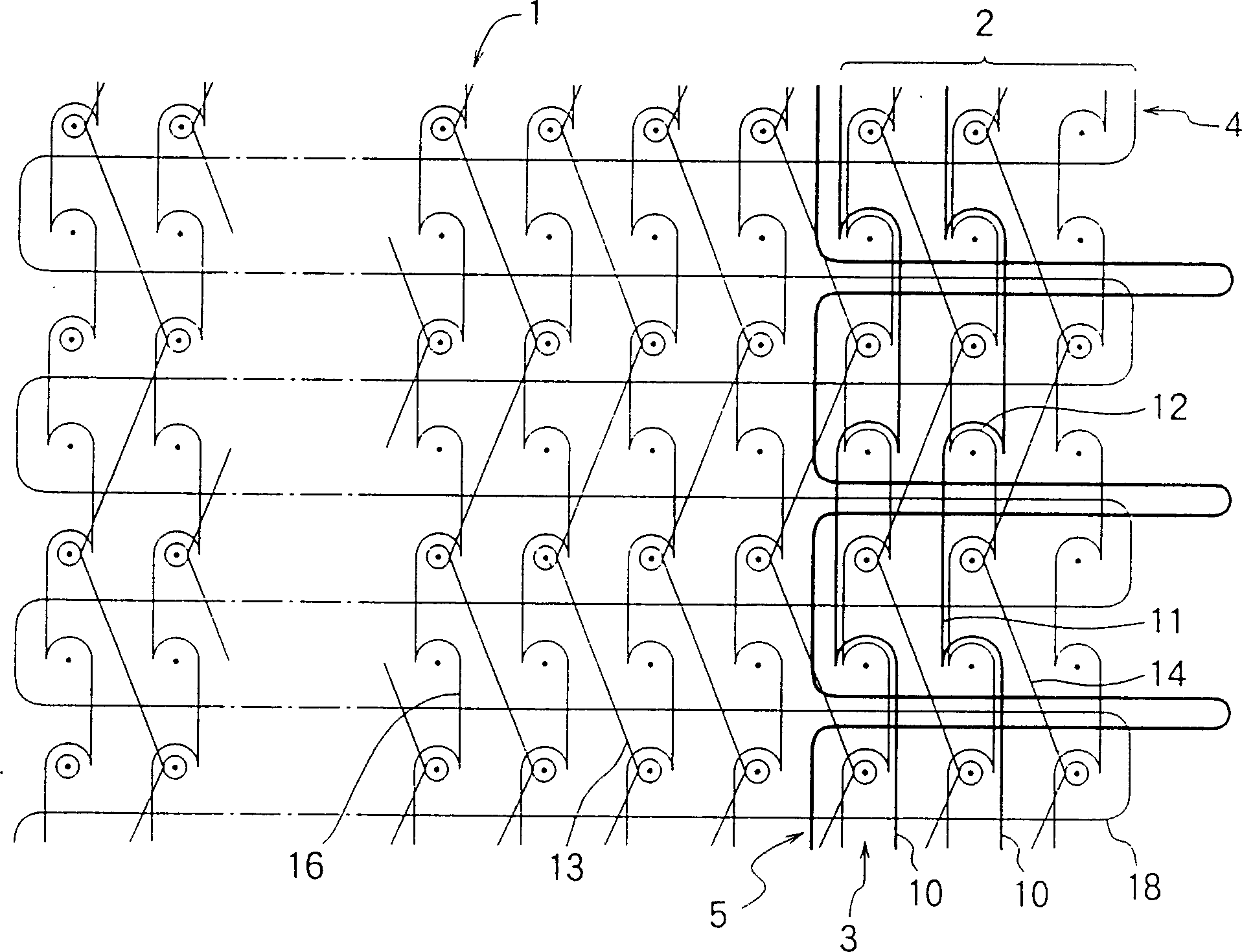 Knit slide fastener