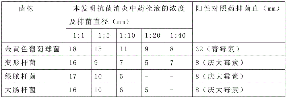Anti-bacterial inflammation-diminishing traditional Chinese medicine suppository as well as preparation method and quality control method thereof