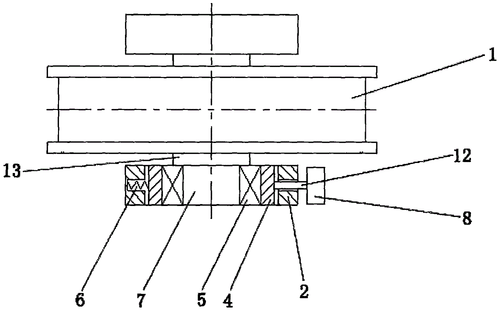 Novel crane crown block wheel structure with automatic deviation rectifying function