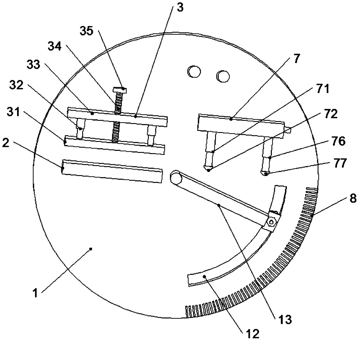 Steel plate implantation apparatus for orthopedic surgery