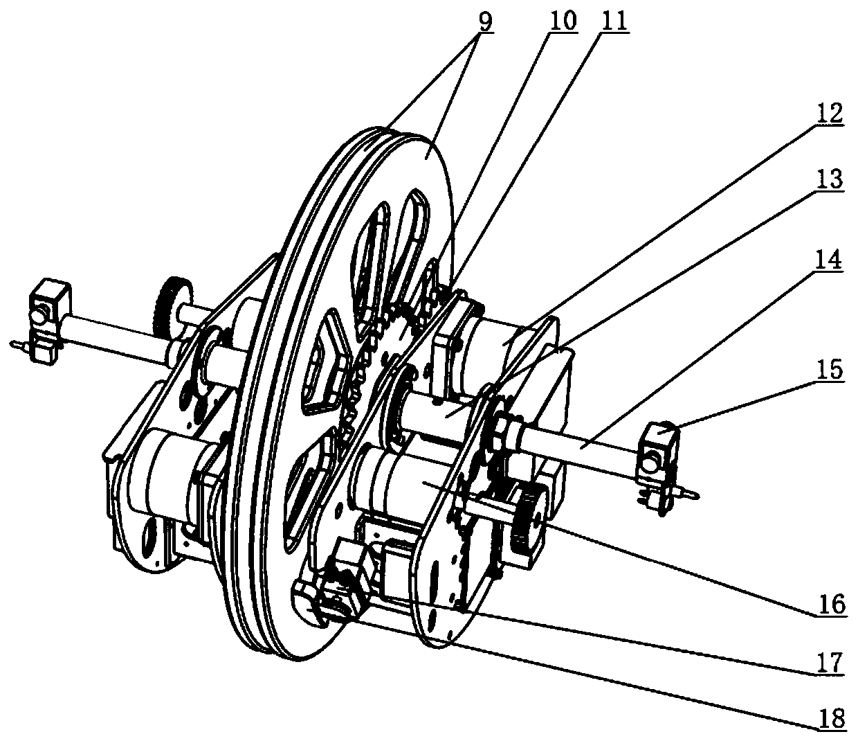 Amphibious reconnaissance spherical robot eccentrically driven by heavy pendulums