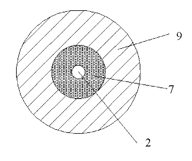 Compound-glass optical fiber bundle device