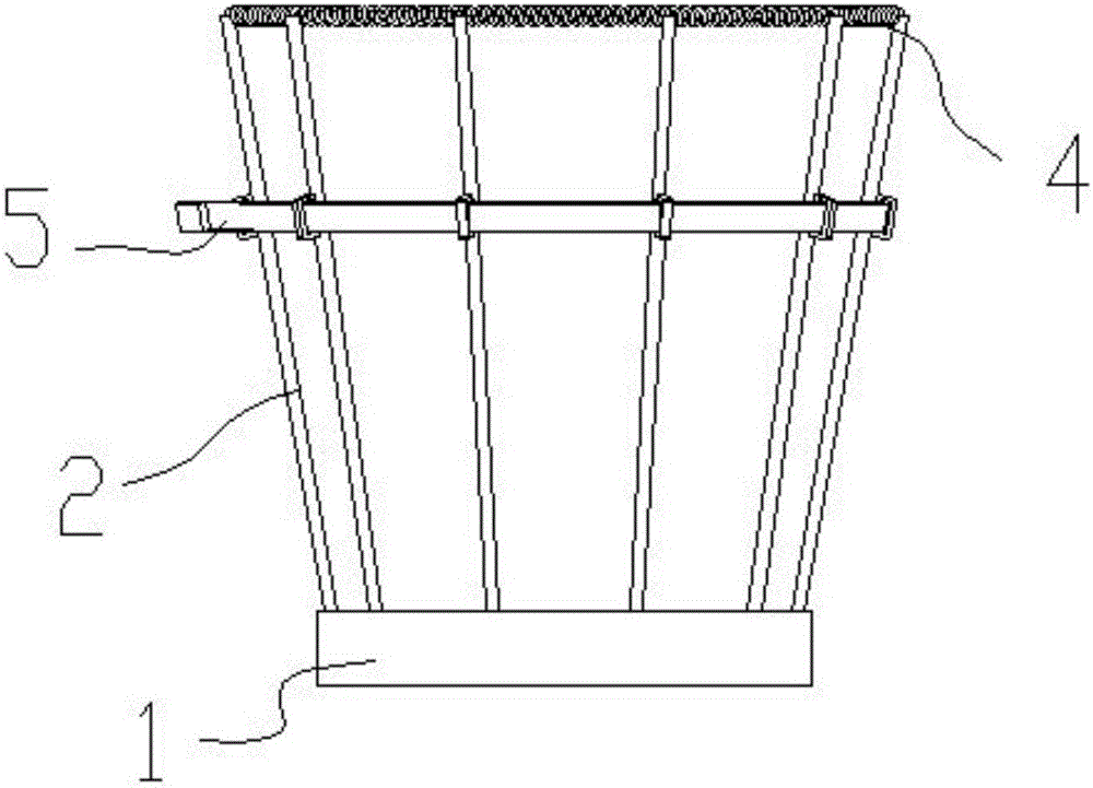 Garbage bin with variable diameter flexible opening and having automatic garbage bag assembling and disassembling function