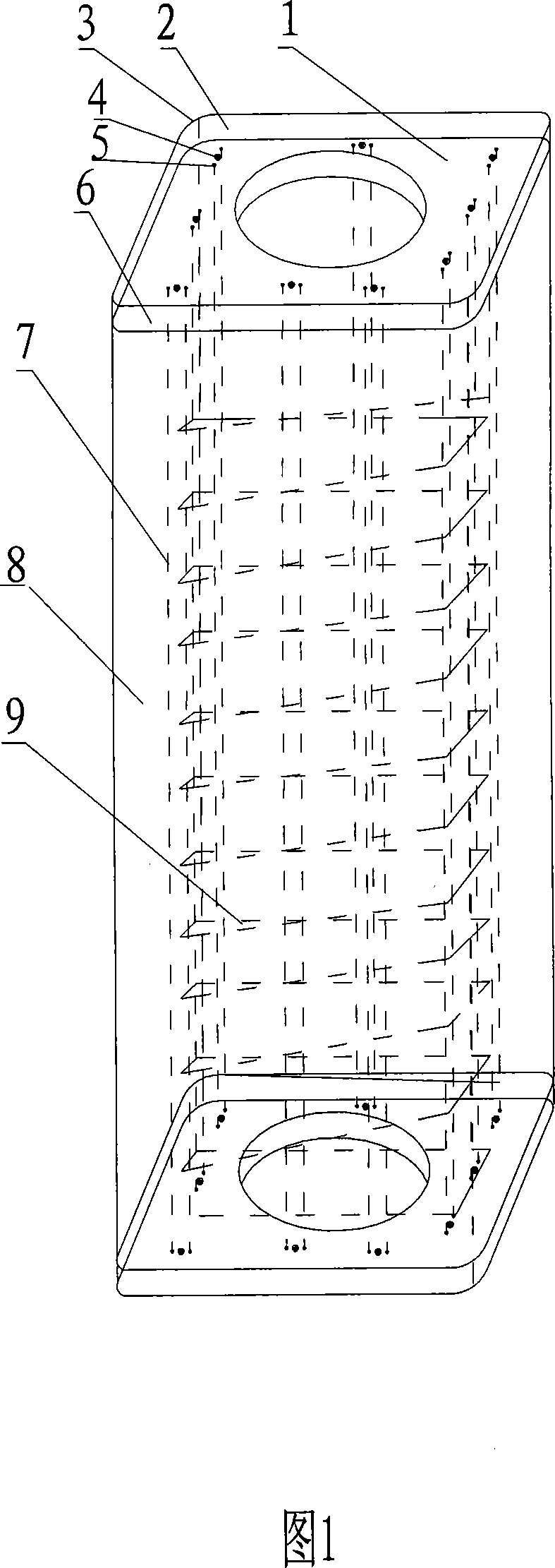 Prestress high intensity concrete square pile and its production method and moulding die