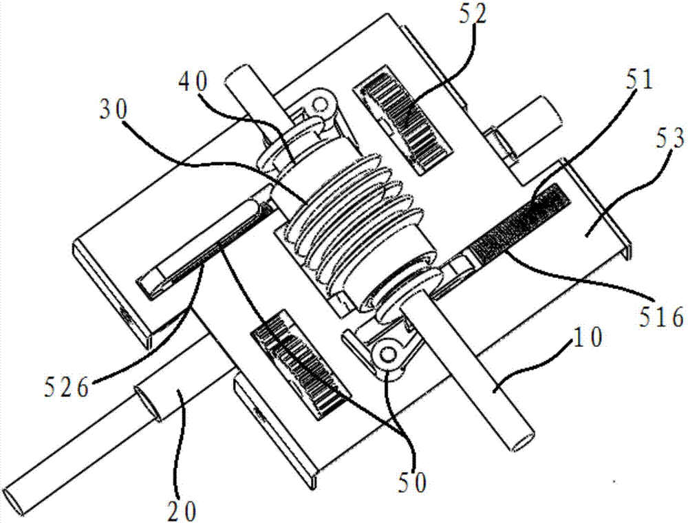 Mechanical limit device and mechanical limit method