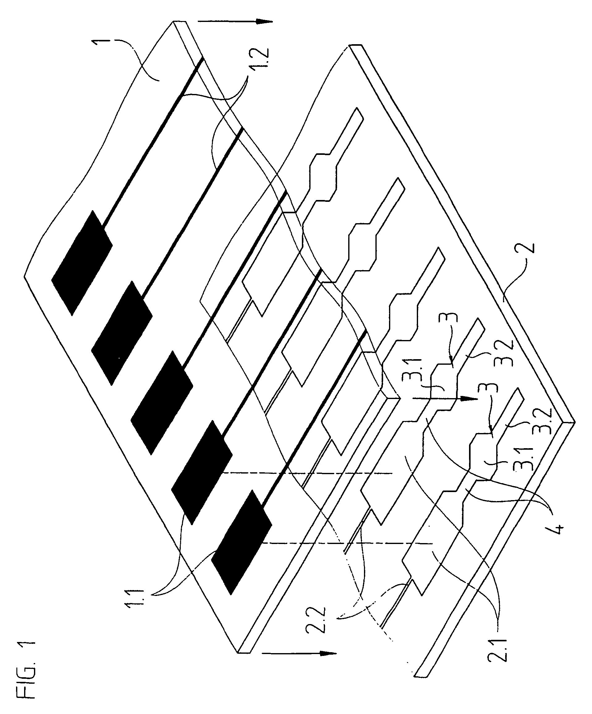 Composite comprised of flat conductor elements