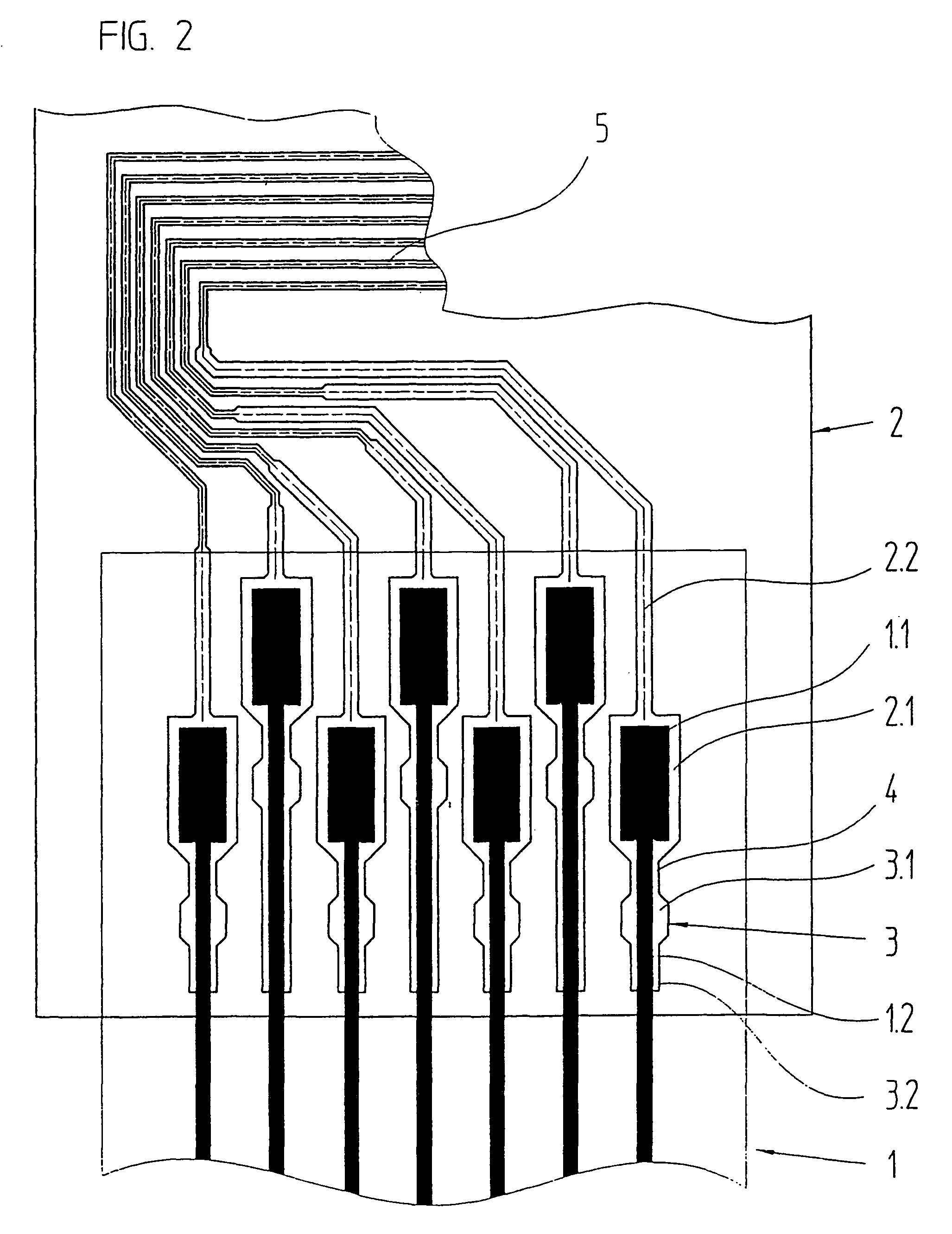 Composite comprised of flat conductor elements