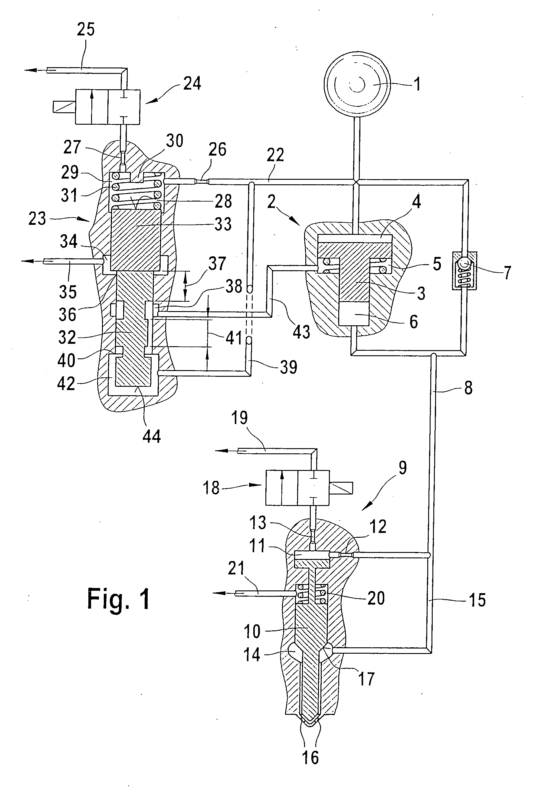 Control valve for a fuel injector that contains a pressure intensifier