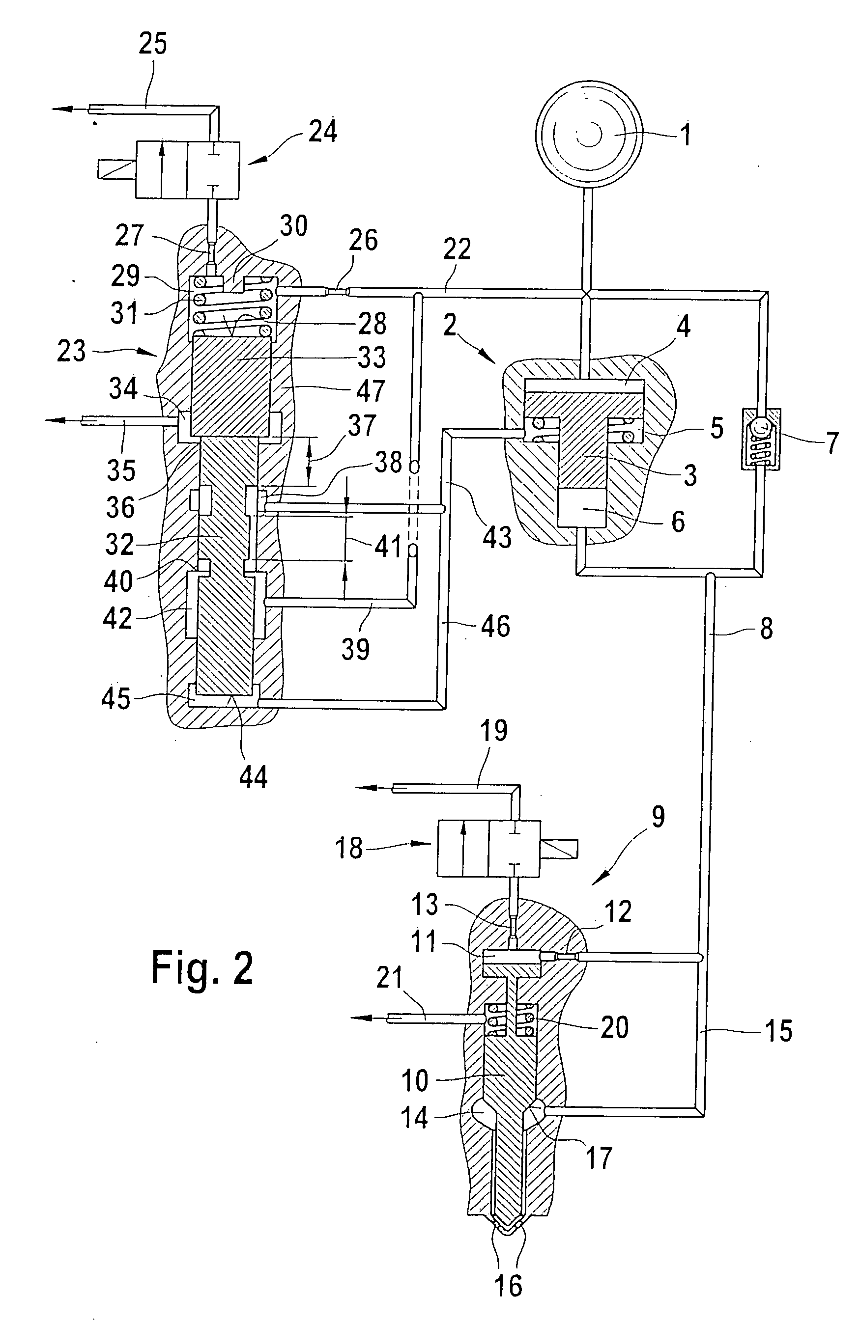 Control valve for a fuel injector that contains a pressure intensifier
