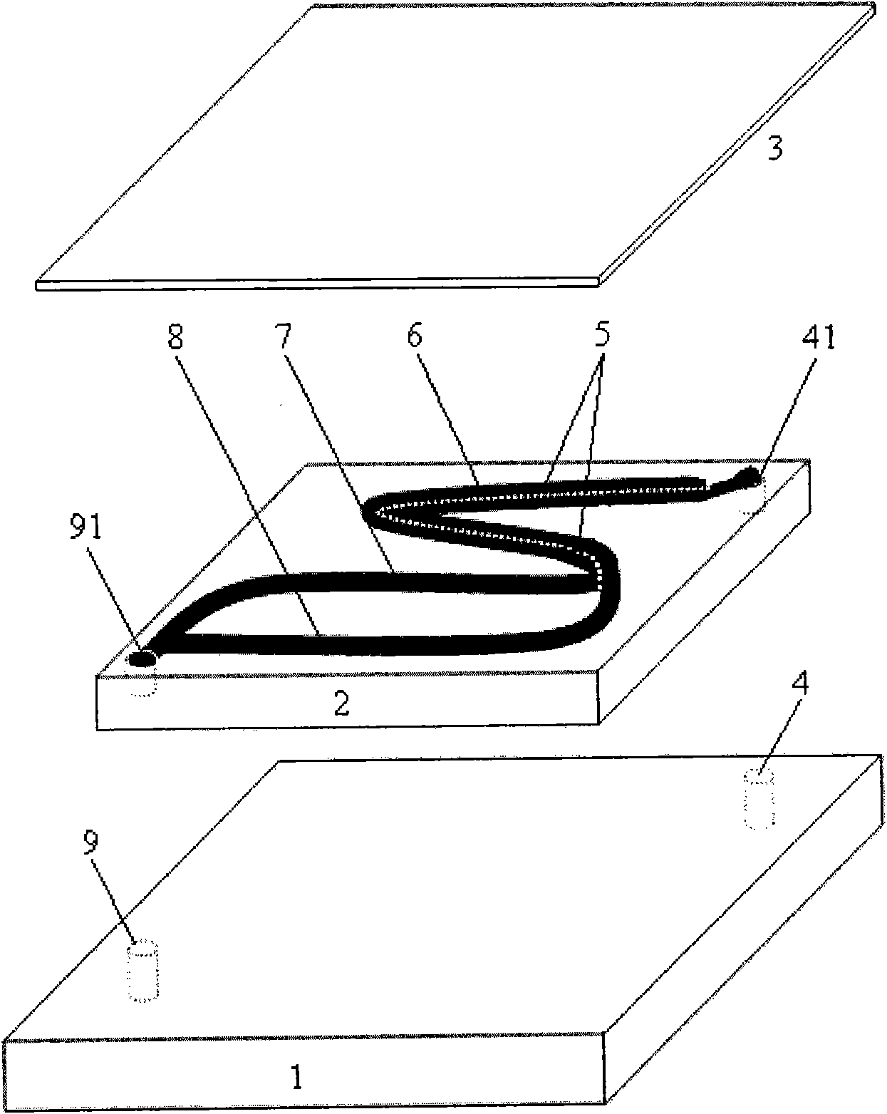 Integrated microfluidic sensing chip and method for detecting microfluid