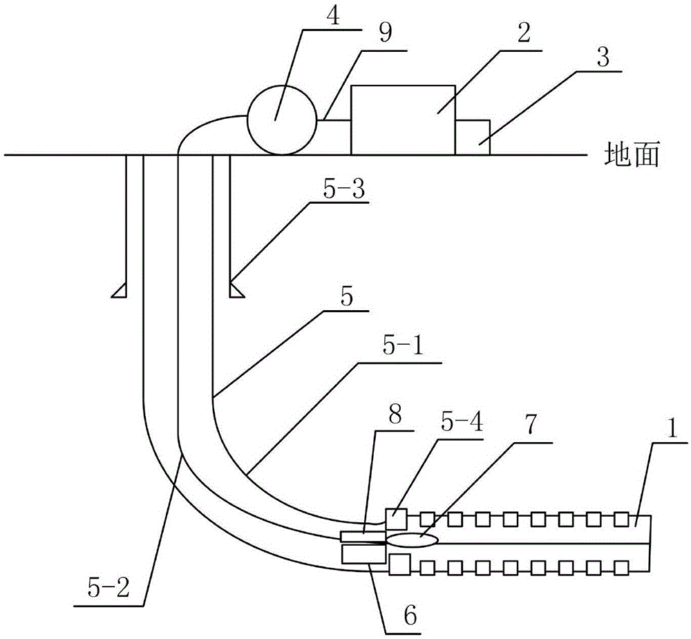 Gas drainage system for high-gas-content coal mine