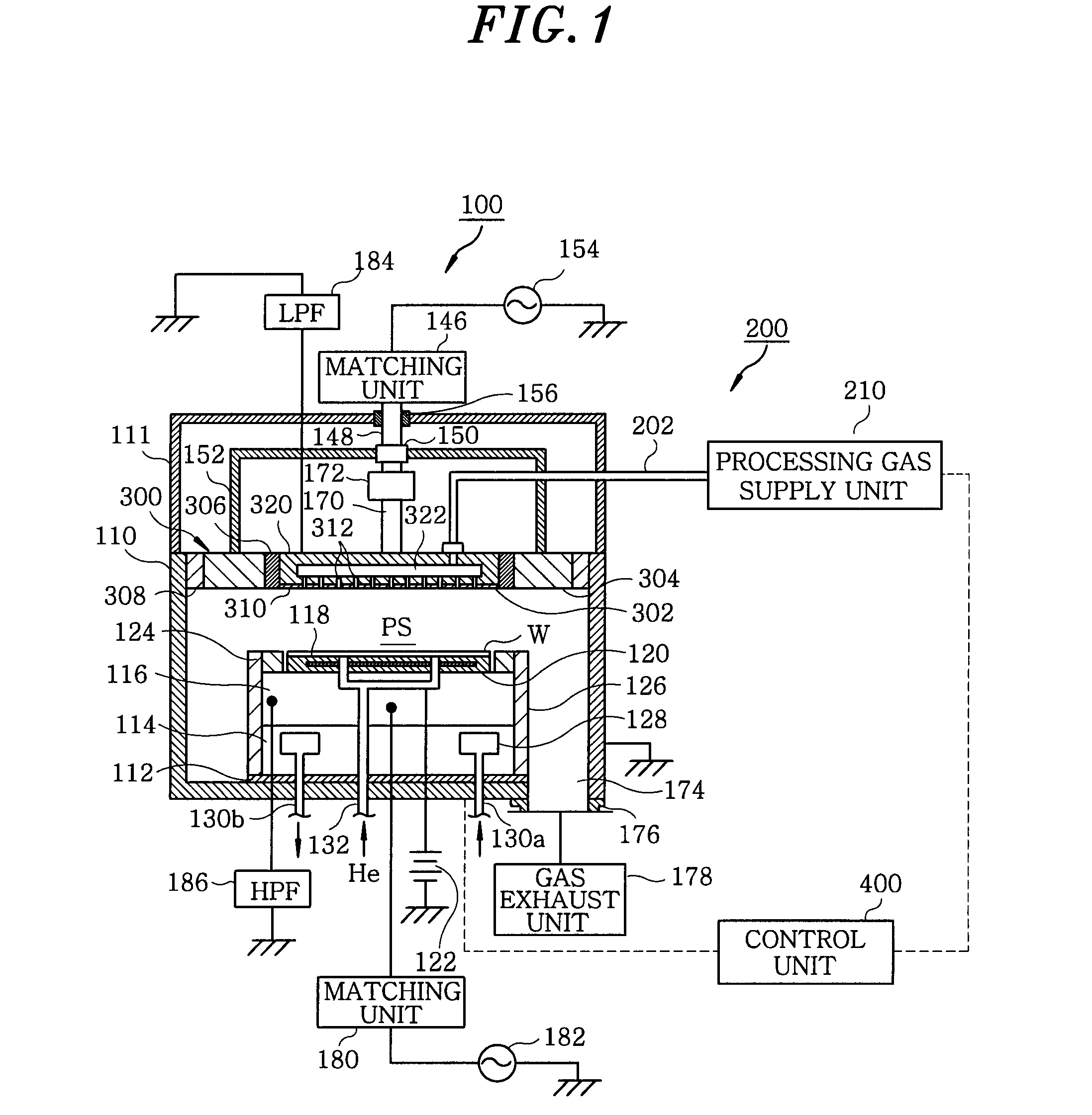 Plasma processing apparatus and electrode used therein