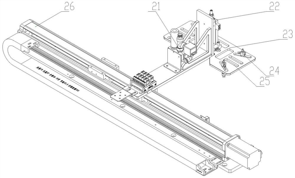 Automatic tray placing machine for battery touch panel