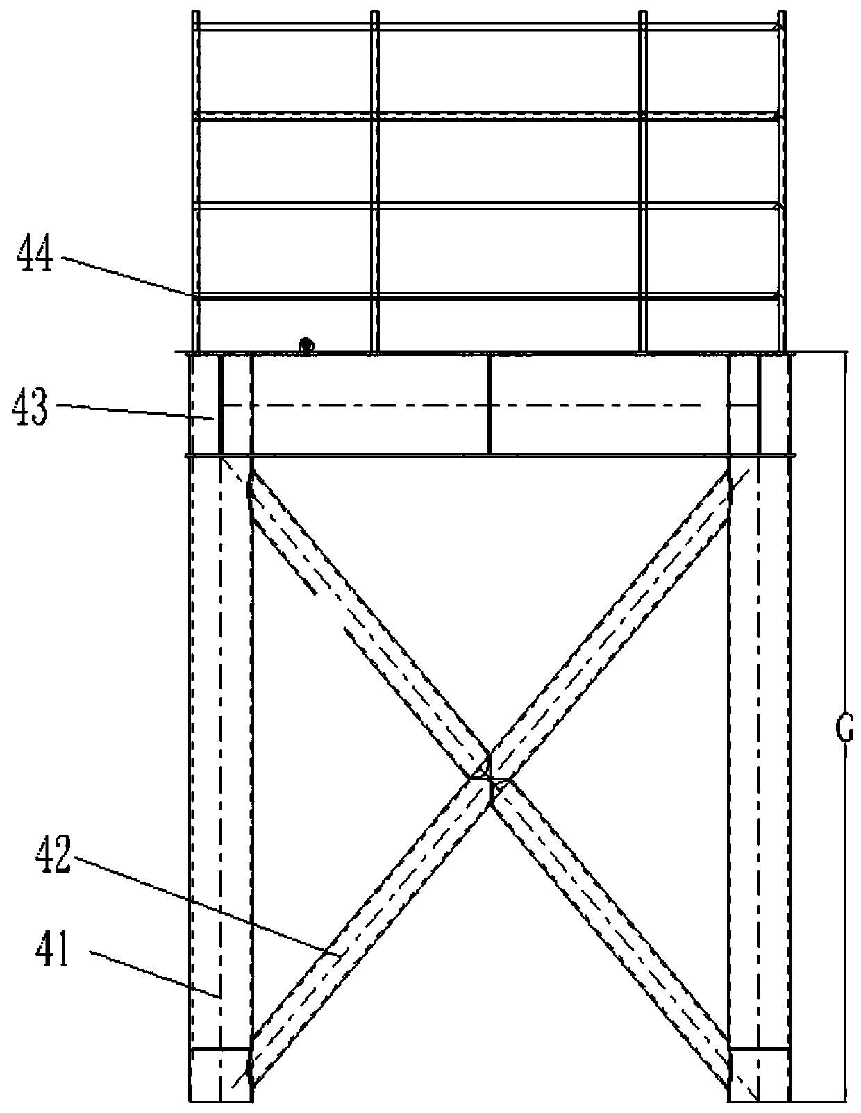 Support regulating block used for large special-shaped member installation combined type support system
