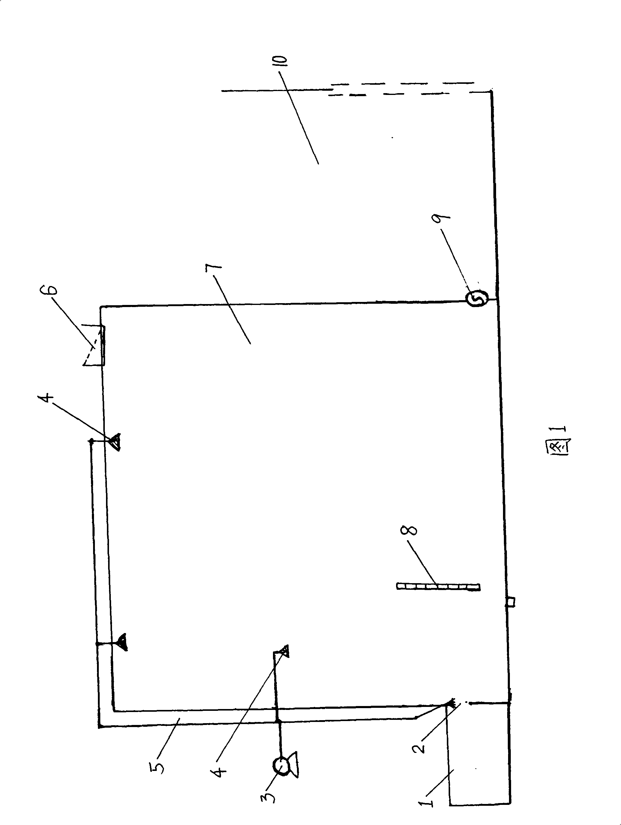 Coal-burning boiler dichotomous approach smoke discharging dust removing system