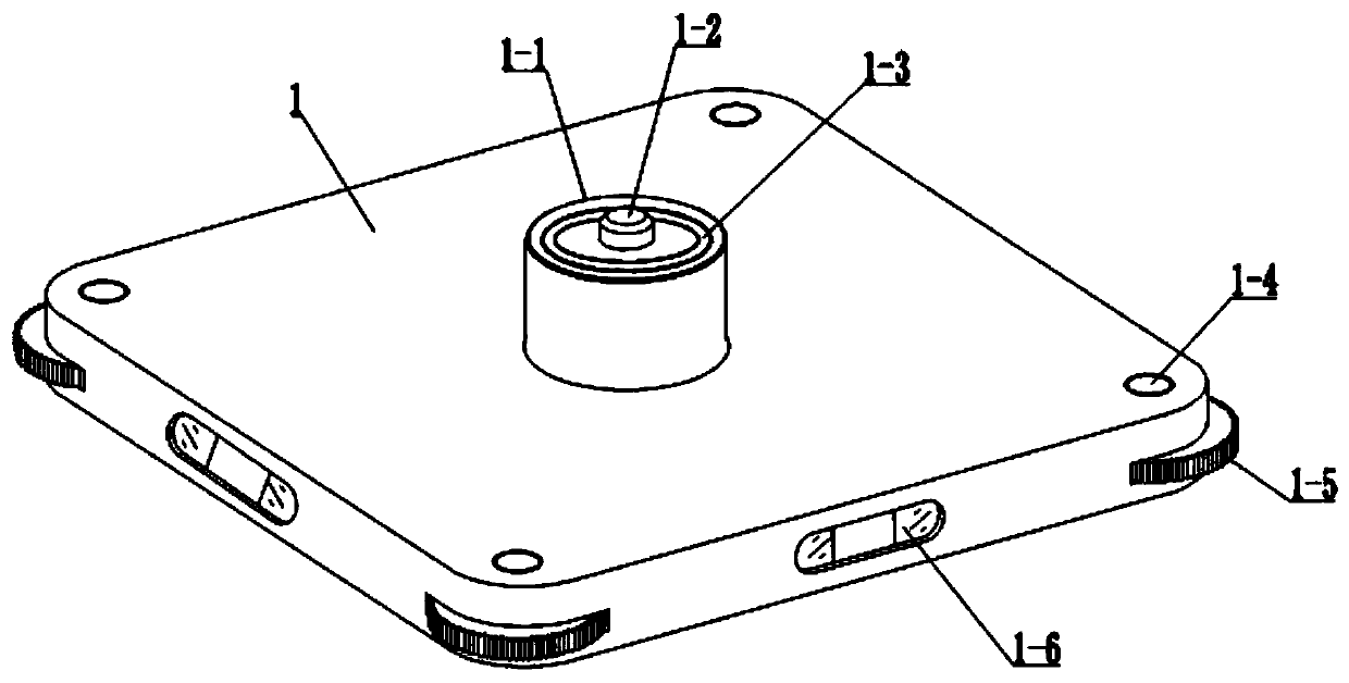 Magnetic attraction fixed table type circular runout measuring device for short shaft parts